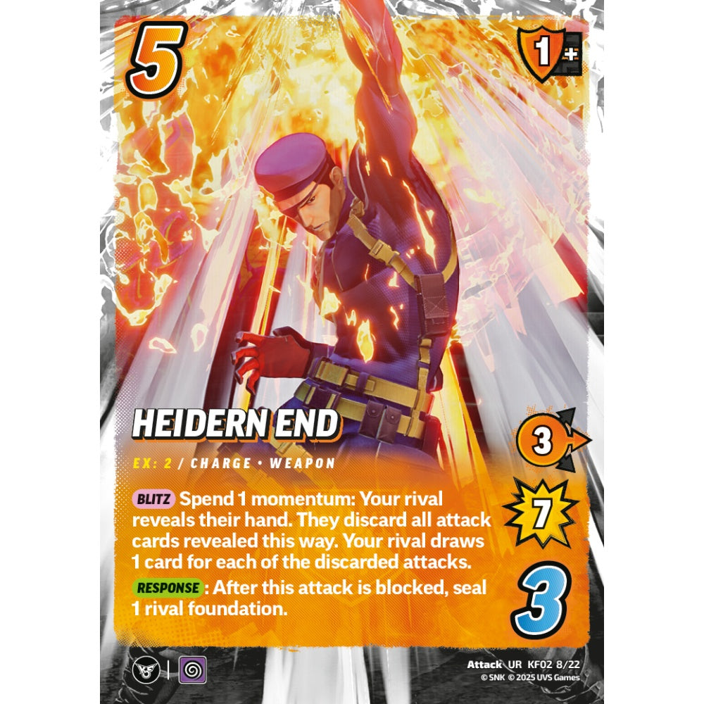 Heidern End 8/22 KF02 Universus The King of Fighters XV: Challenger Series: Team Rival Attack UR