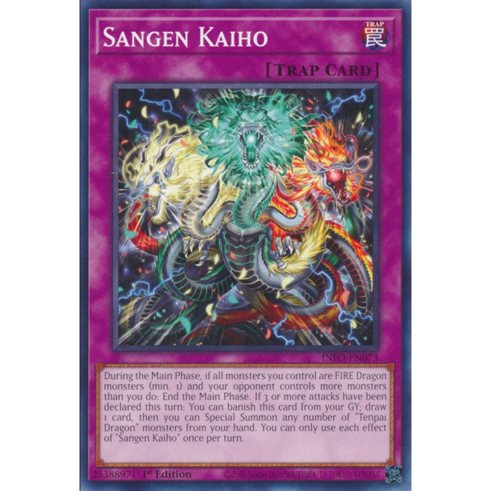 Sangen Kaiho, INFO-EN073, Common, Yu-Gi-Oh!, The Infinite Forbidden