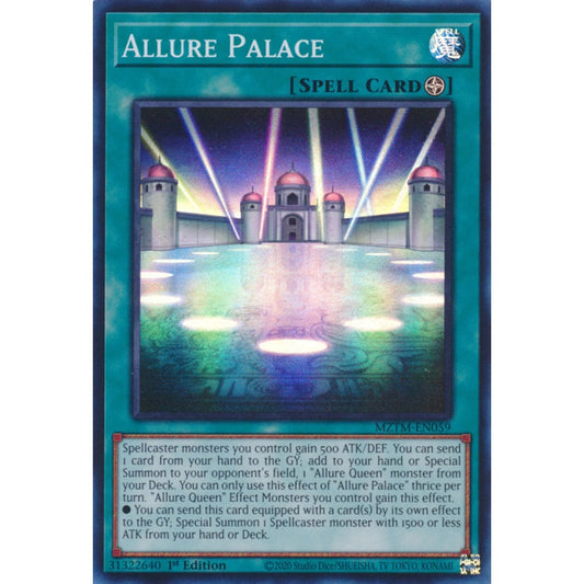Allure Palace MZTM-EN059 Super Super Rare Yu-Gi-Oh Maze of the Master in Art