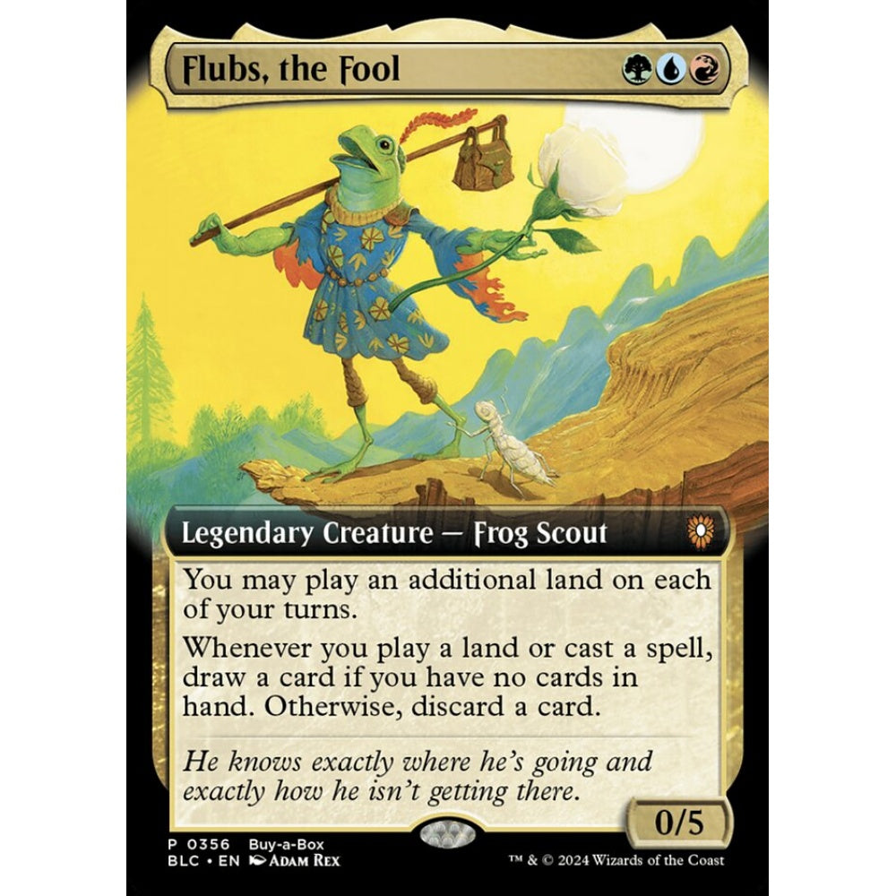 Flubs, the Fool, 356, mythic, Magic: The Gathering, Bloomburrow