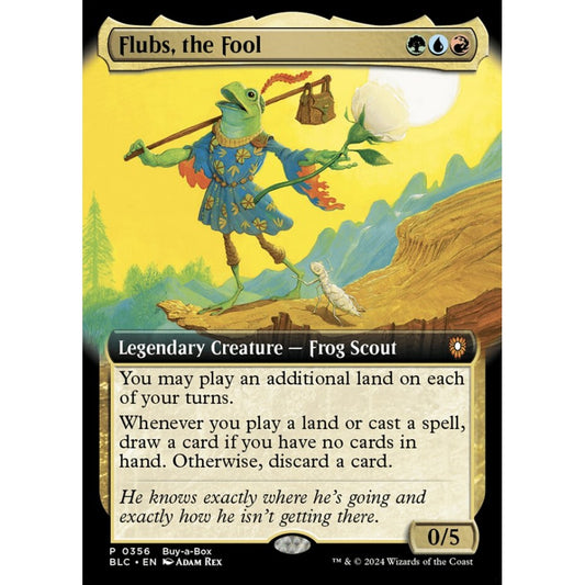 Flubs, the Fool, 356, mythic, Magic: The Gathering, Bloomburrow