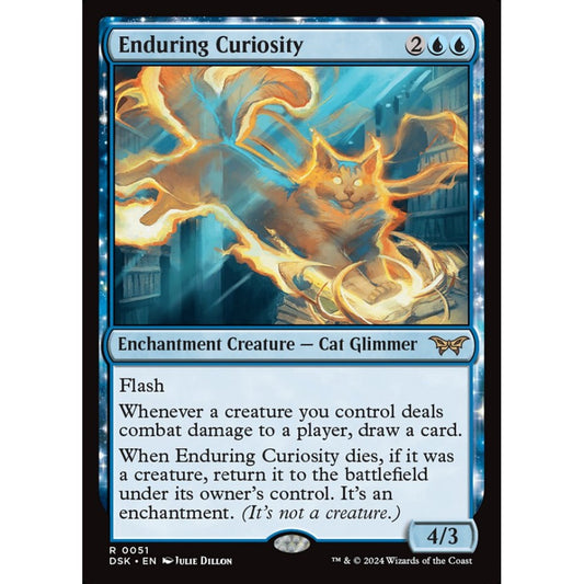 Enduring Curiosity, 51, rare, Magic: The Gathering, Duskmourn: House of Horror