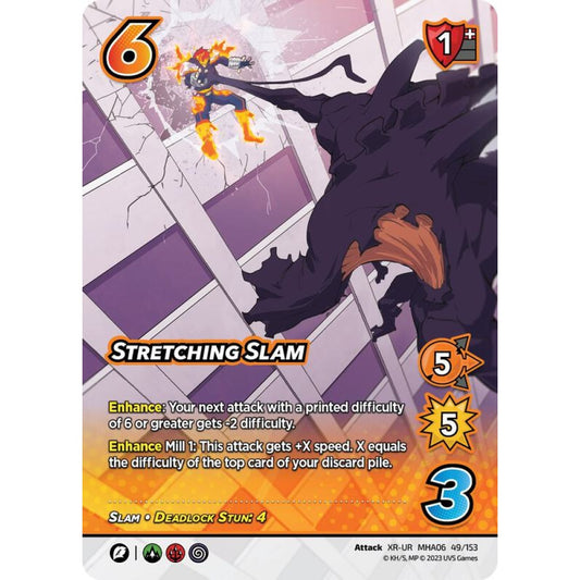 Stretching Slam, 49/153, XR-UR, UniVersus, MHA06 Jet Burn