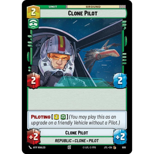 Clone Pilot, C, JTL 606) Foil, Star Wars Unlimited