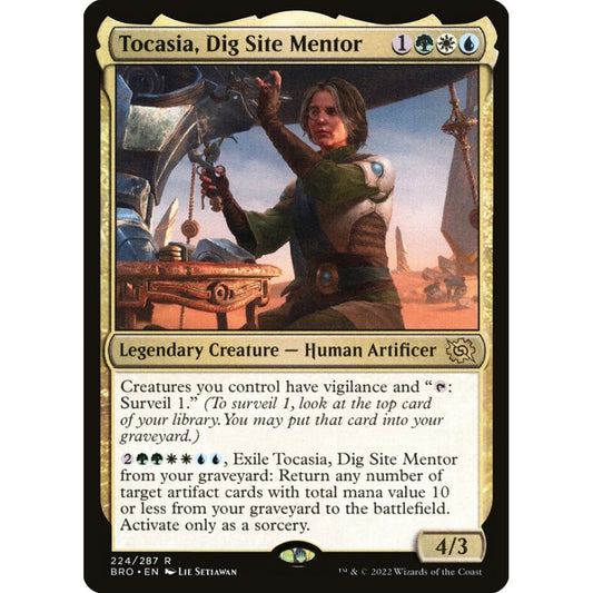 Tocasia, Dig Site Mentor rare 224 Magic the Gathering The Brothers' War