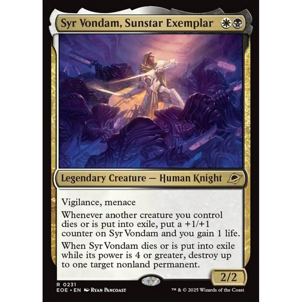 Syr Vondam, Sunstar Exemplar rare 231 Magic the Gathering Edge of Eternities