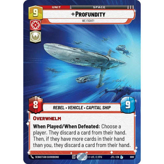 Profundity, L, JTL 888) Hyperspace Foil, Star Wars Unlimited