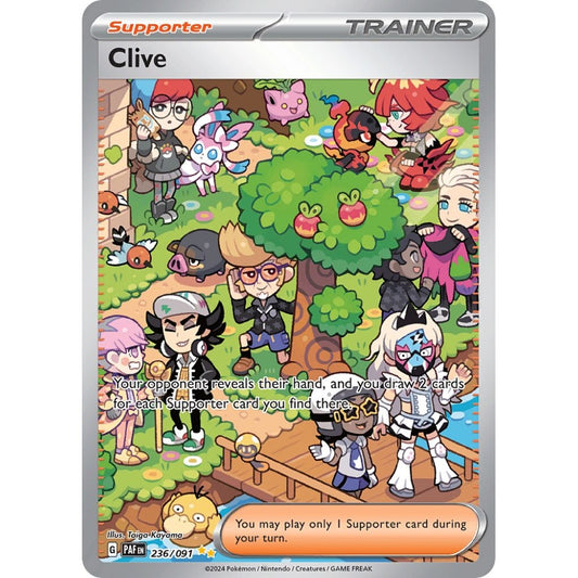 Clive Special Illustration Rare 236/091 Pokemon Card Game Paldean Fates