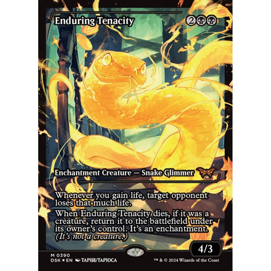 Enduring Tenacity, 390, mythic, Magic: The Gathering, Duskmourn: House of Horror