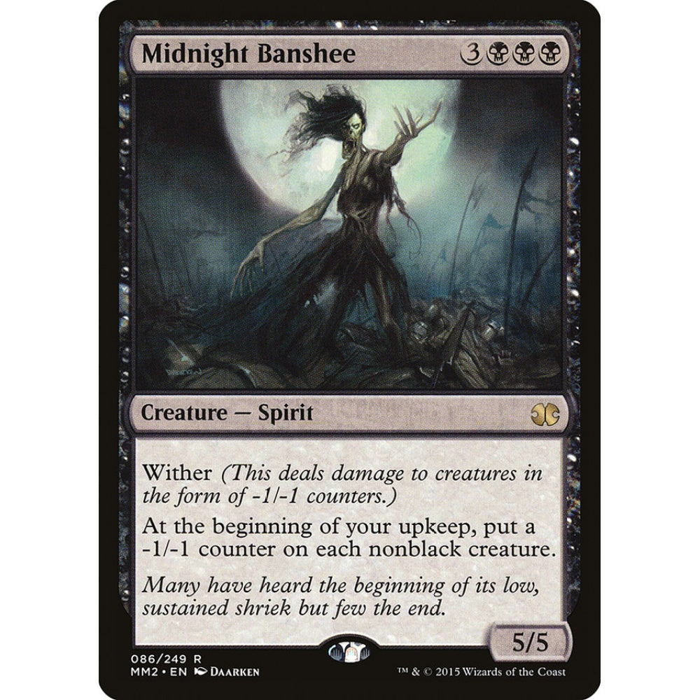 Midnight Banshee rare 86 Magic the Gathering Modern Masters 2015