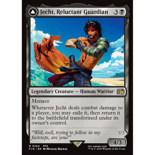 Jecht, Reluctant Guardian // Braska's Final Aeon rare 104 Magic the Gathering Final Fantasy