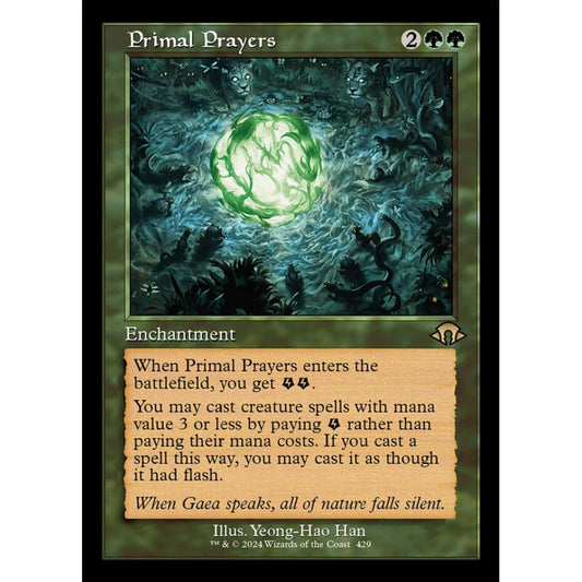 Primal Prayers, 429, rare, Magic: The Gathering, Modern Horizons 3