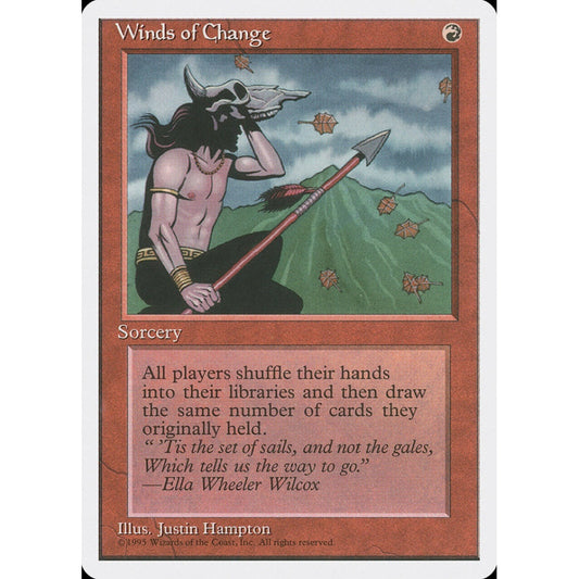 Winds of Change rare 232 Magic the Gathering Fourth Edition