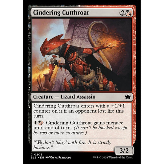 Cindering Cutthroat, 208, common, Magic: The Gathering, Bloomburrow