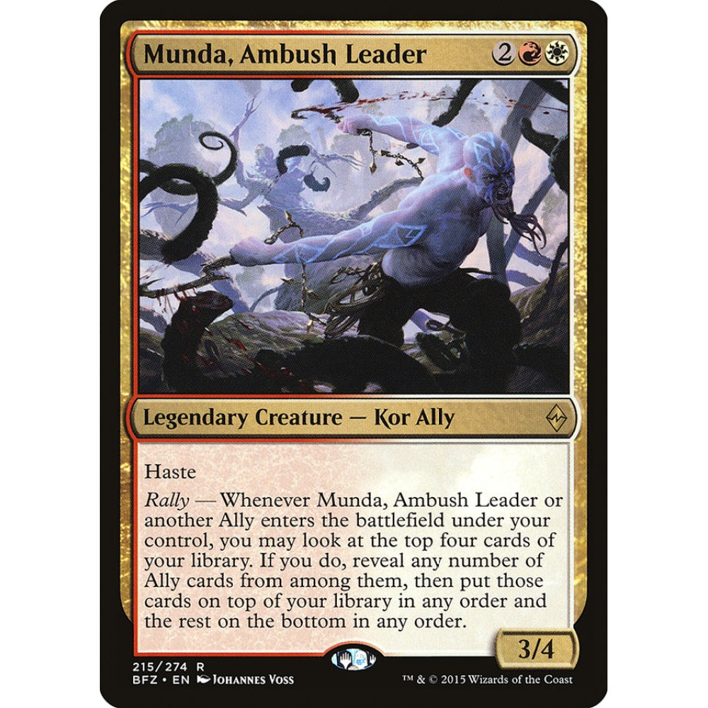 Munda, Ambush Leader rare 215 Magic the Gathering Battle for Zendikar
