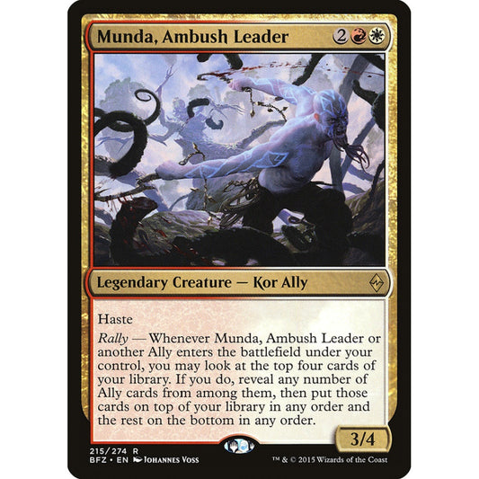 Munda, Ambush Leader rare 215 Magic the Gathering Battle for Zendikar