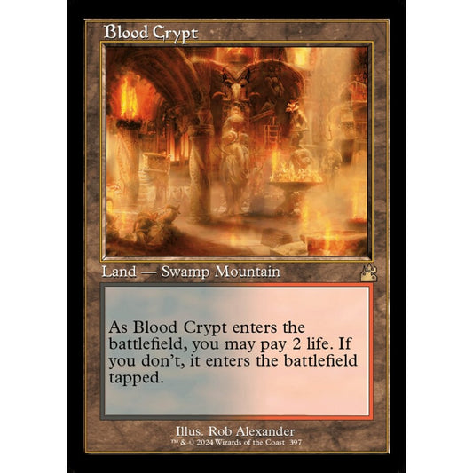 Blood Crypt rare 397 Magic the Gathering Ravnica Remastered