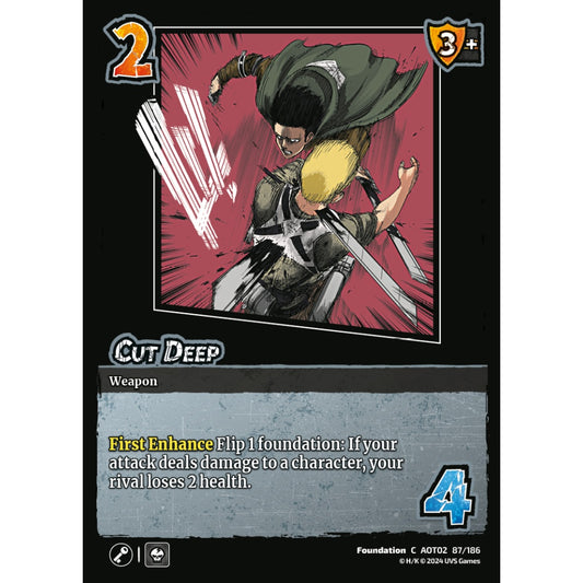 Cut Deep, 87/186, AOT02, Universus, Attack on Titan: Origins of Power, Foundation, C
