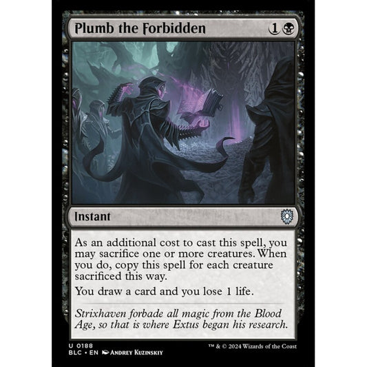 Plumb the Forbidden, 188, uncommon, Magic: The Gathering, Bloomburrow