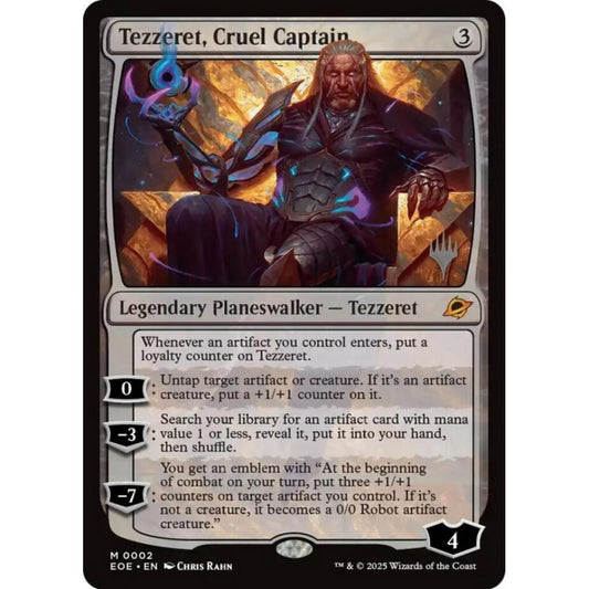 Tezzeret, Cruel Captain mythic 2p Magic the Gathering Edge of Eternities Promos