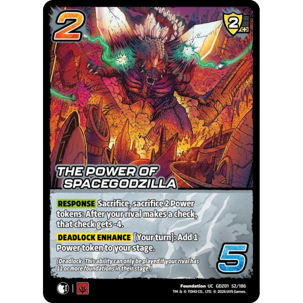 The Power of SpaceGodzilla GDZ01 52/186 GDZ01 Universus Godzilla: Reign of Kaiju Foundation UC