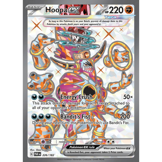Hoopa ex Full Art 226/182 Pokemon Card Game Paradox Rift