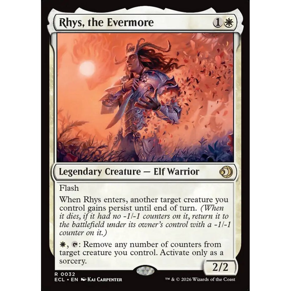 Rhys, the Evermore rare 32 Magic the Gathering Lorwyn Eclipsed