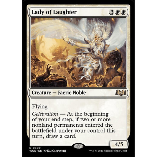 Lady of Laughter, rare, 309, Magic the Gathering, Wilds of Eldraine
