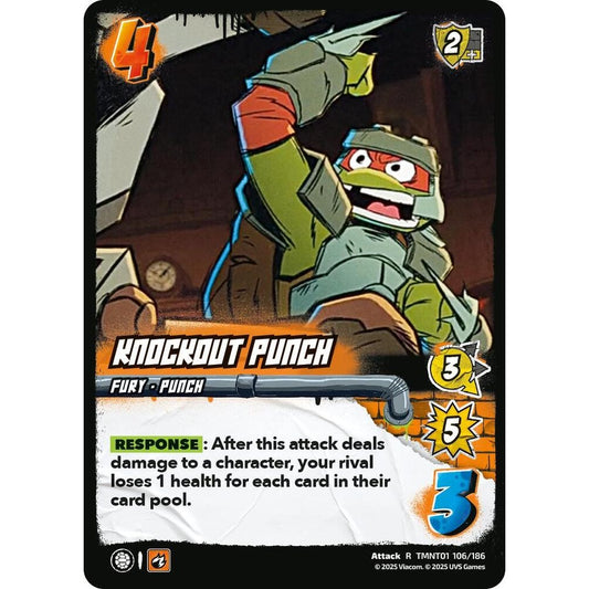 Knockout Punch 106/186 TMNT01 Universus Teenage Mutant Ninja Turtles Attack R