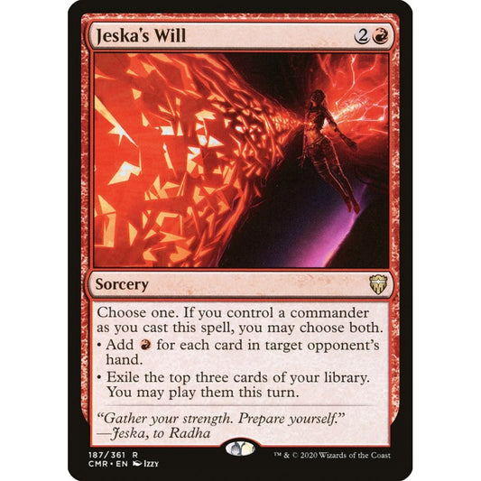 Jeska's Will rare 187 Magic the Gathering Commander Legends