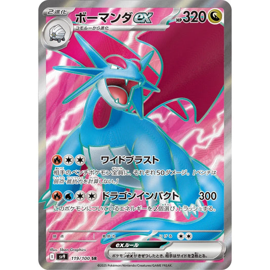 Salamence ex Super Rare (SR) 119/100 Pokemon Card Game Battle Partners