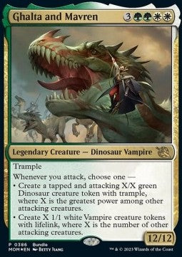 Ghalta and Mavren (V.3) - March of the Machine: Promos (Rare) [PMOM-386]