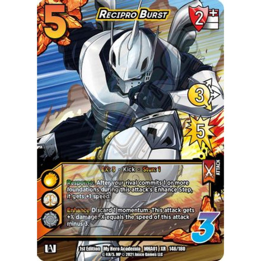 Recipro Burst, 148/180, XR, UniVersus, MHA01 My Hero Academia