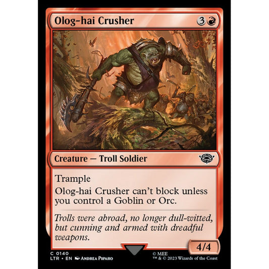 Olog-hai Crusher, common, 140, Magic the Gathering, The Lord of the Rings: Tales of Middle-earth