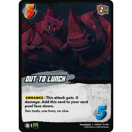 Out to Lunch 75/186 TMNT01 Universus Teenage Mutant Ninja Turtles Foundation C