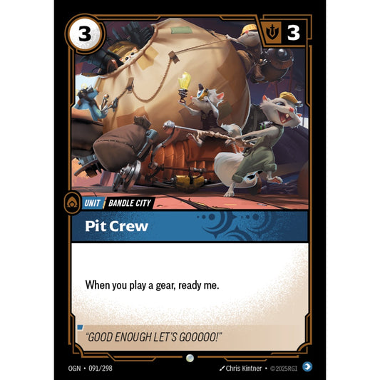 Pit Crew OGN-091/298 Riftbound Card Game Origins Common