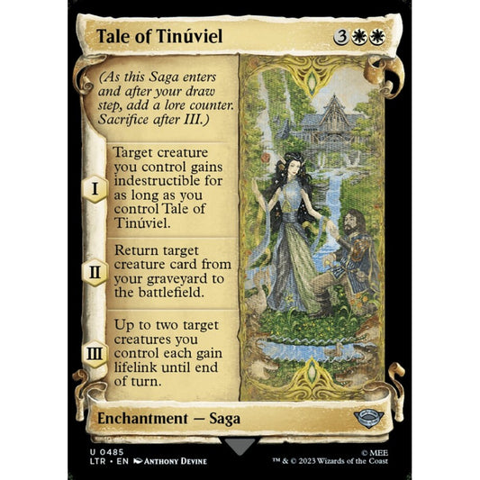 Tale of Tinúviel, uncommon, 485, Magic the Gathering, The Lord of the Rings: Tales of Middle-earth