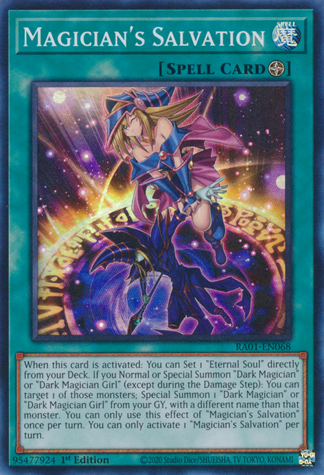 Magician's Salvation MP21-EN256 Ultra Ultra Rare Yu-Gi-Oh 2021 Tin of Ancient Battles in Art