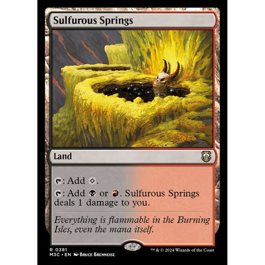 Sulfurous Springs, 381, rare, Magic: The Gathering, Modern Horizons 3