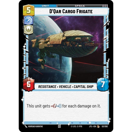 D'Qar Cargo Frigate, C, JTL 052), Star Wars Unlimited