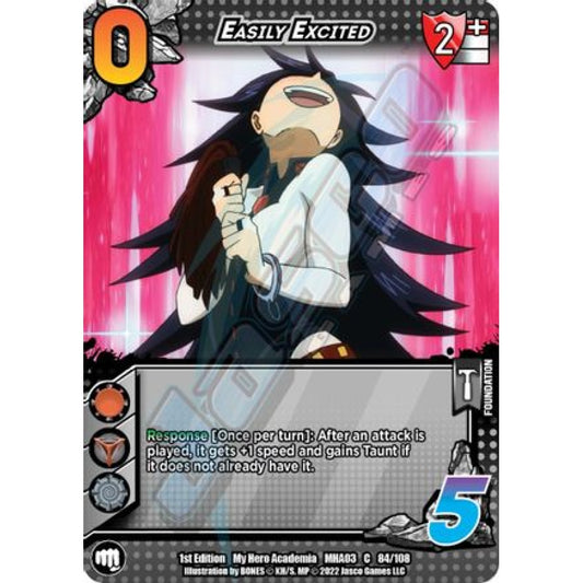 Easily Excited, 84/108, C, UniVersus, MHA03 Heroes Clash