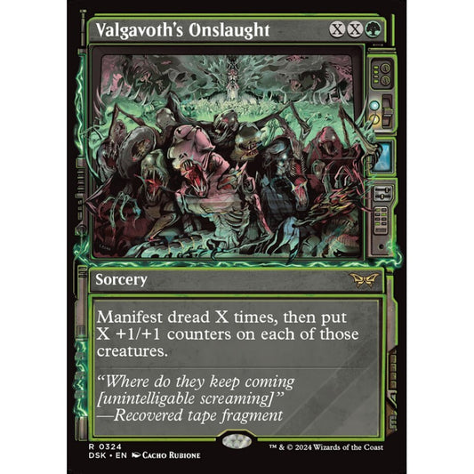 Valgavoth's Onslaught, 324, rare, Magic: The Gathering, Duskmourn: House of Horror