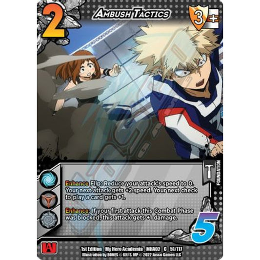 Ambush Tactics, 51/117, C, UniVersus, MHA02 Crimson Rampage