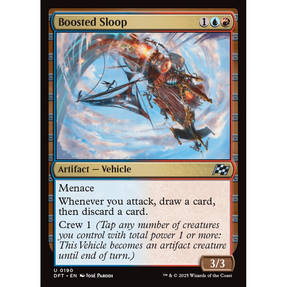 Boosted Sloop, 190, uncommon, Magic: The Gathering, Aetherdrift