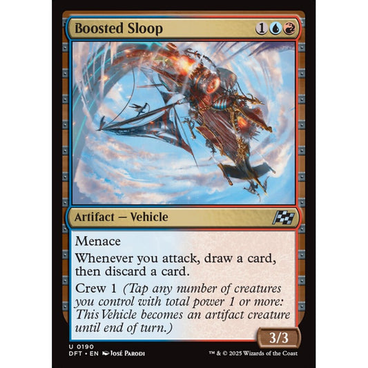 Boosted Sloop, 190, uncommon, Magic: The Gathering, Aetherdrift