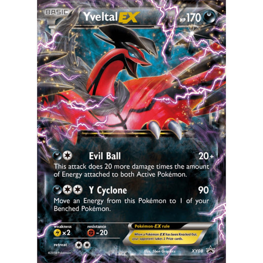 Yveltal-EX Promo XY08 Pokemon Card Game XY Promos