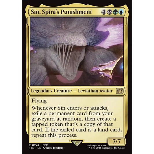 Sin, Spira's Punishment rare 242 Magic the Gathering Final Fantasy