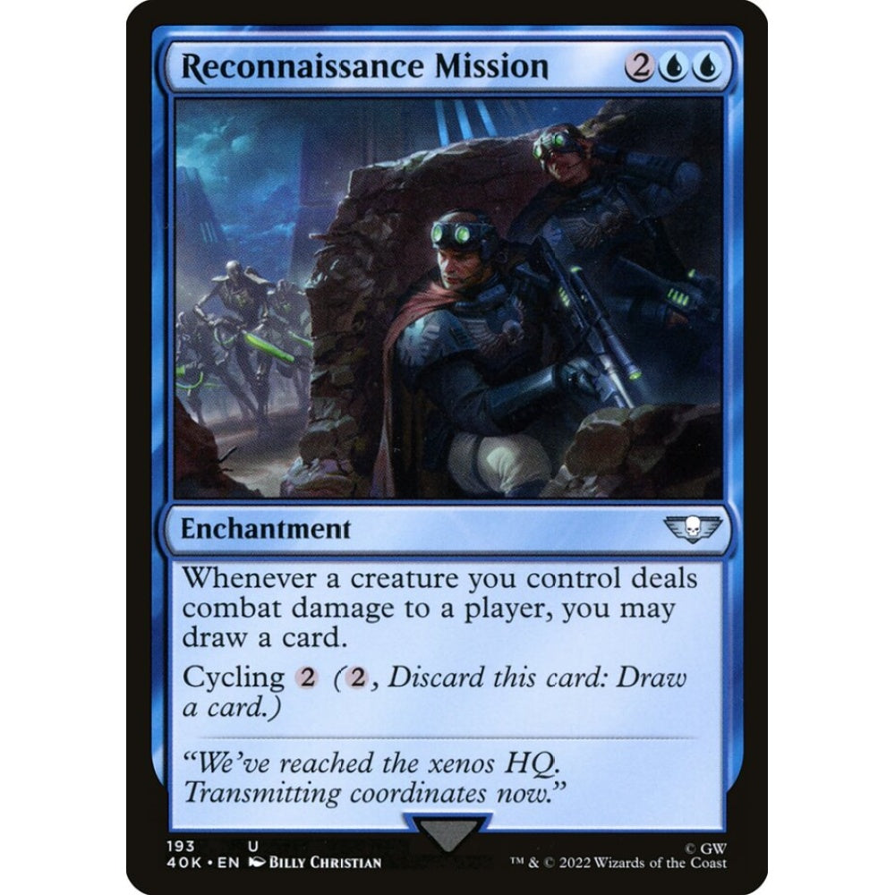 Reconnaissance Mission uncommon 193 Magic the Gathering Warhammer 40,000 Commander