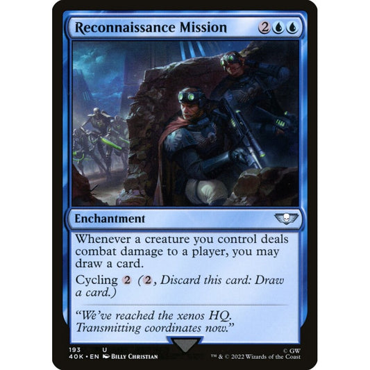 Reconnaissance Mission uncommon 193 Magic the Gathering Warhammer 40,000 Commander