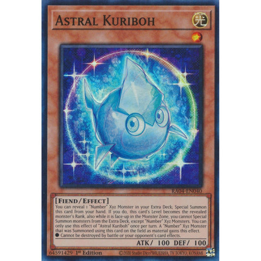 Astral Kuriboh RA04-EN040 Super Super Rare Yu-Gi-Oh Quarter Century Stampede in Art